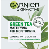 Garnier Green Tea Cream Daily Balancing Care 48H Hydration & Matifying 50ml saffronskins